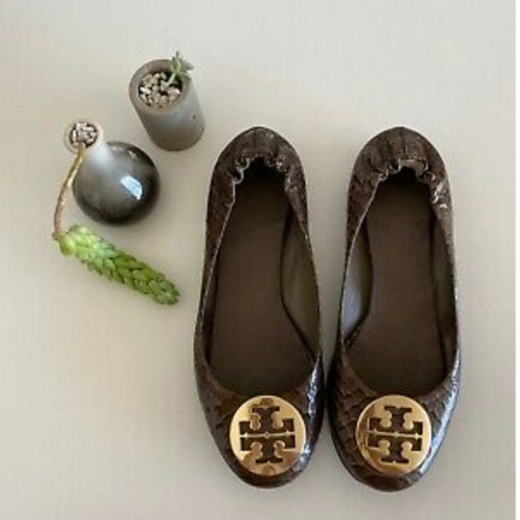 Tory Burch Shoes - Tory Burch Snakeskin Ballet Flats